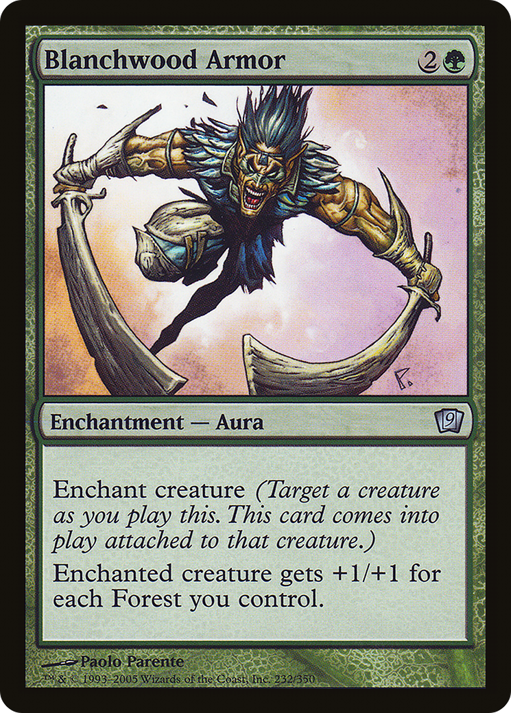 Blanchwood Armor (9ED-232) [9th Edition] Foil