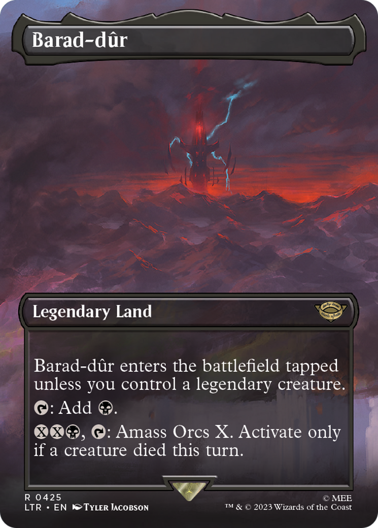 Barad-dur (LTR-425) (Borderless) [The Lord of the Rings: Tales of Middle-earth] Foil