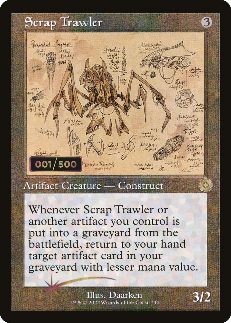 Scrap Trawler (Schematic) (Serial Numbered) (BRR-112) [The Brothers' War Retro Artifacts] Foil