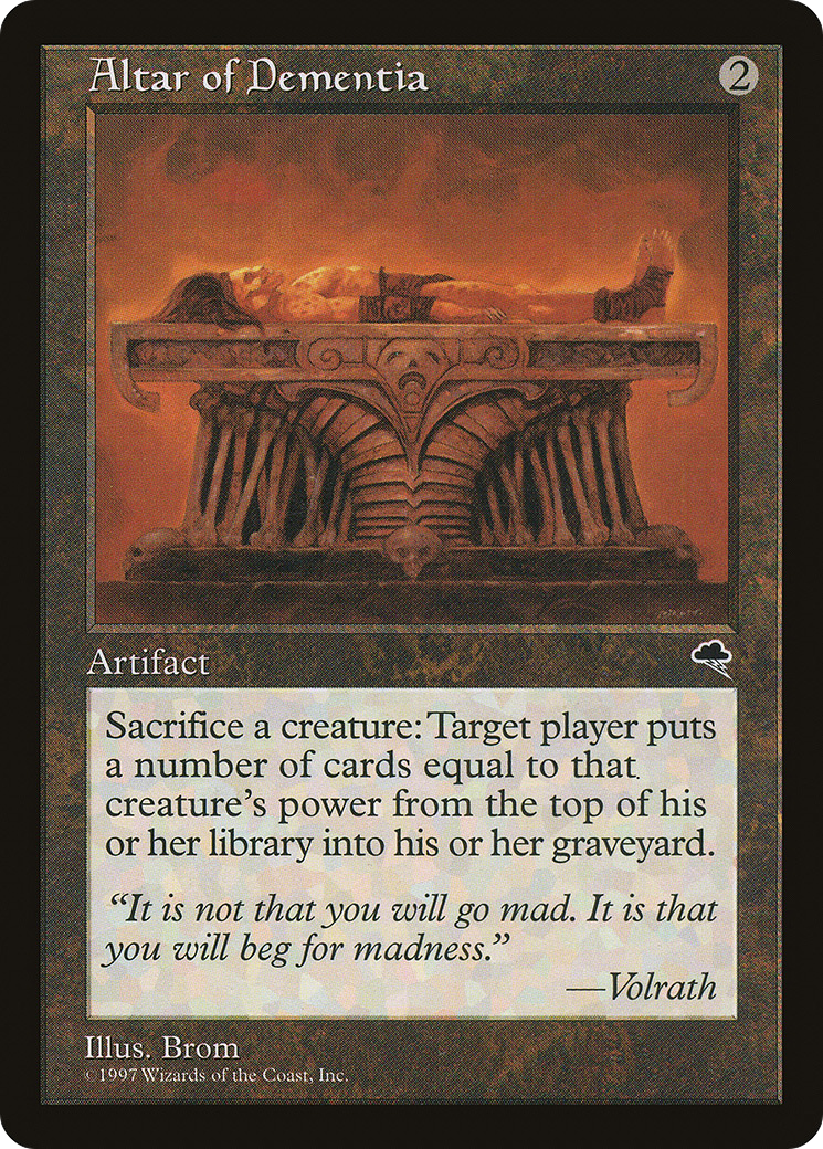 Altar of Dementia (TMP-276) [Tempest]