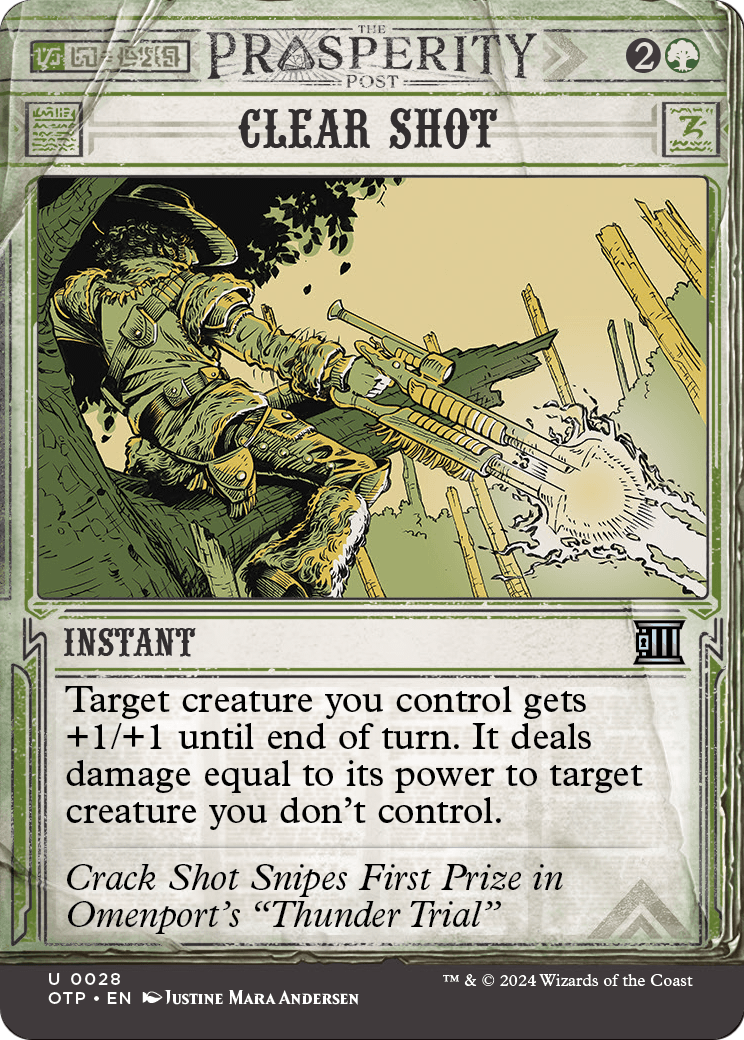 Clear Shot (OTP-028) (Showcase) (Borderless) [Breaking News] Foil
