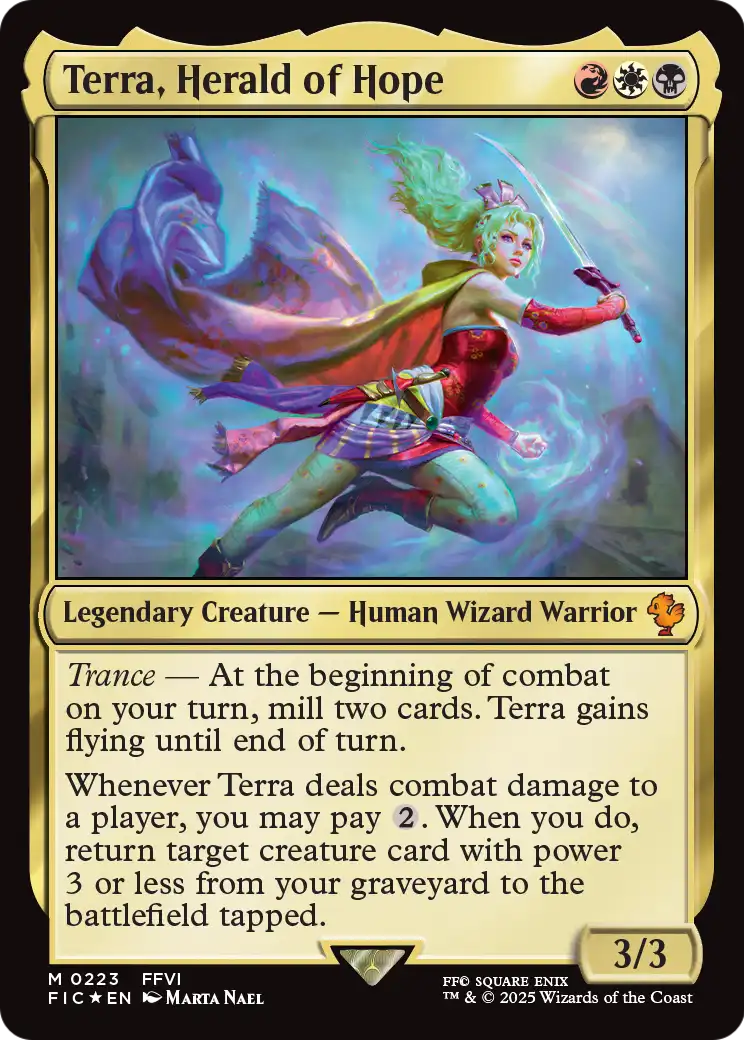 Terra, Herald of Hope (Surge Foil) (FIC-223) [Commander: FINAL FANTASY] Foil