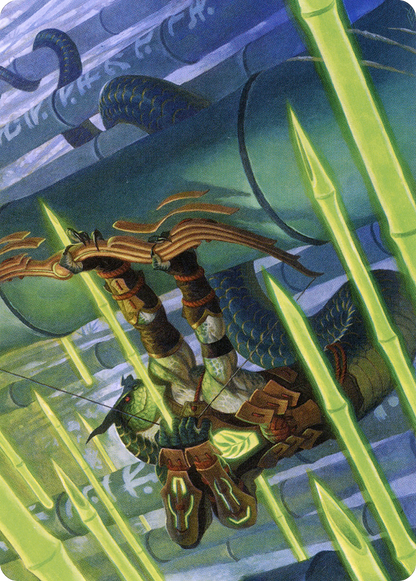 Bamboo Grove Archer // Bamboo Grove Archer (ANEO-020) (Borderless) [Neon Dynasty Art Series]