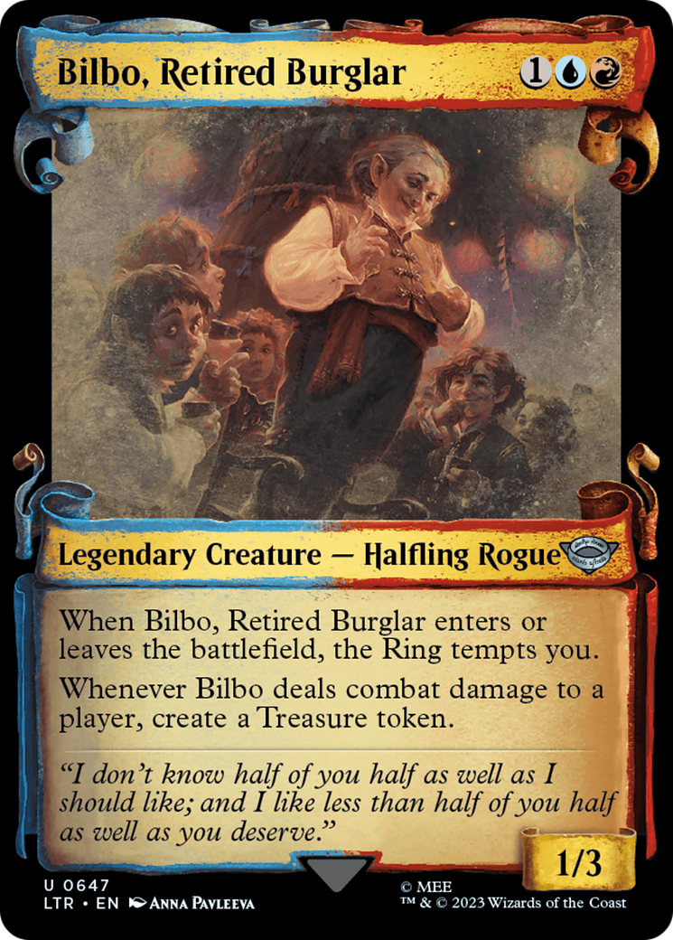 Bilbo, Retired Burglar (Showcase Scrolls) (LTR-647) [The Lord of the Rings: Tales of Middle-earth] Foil