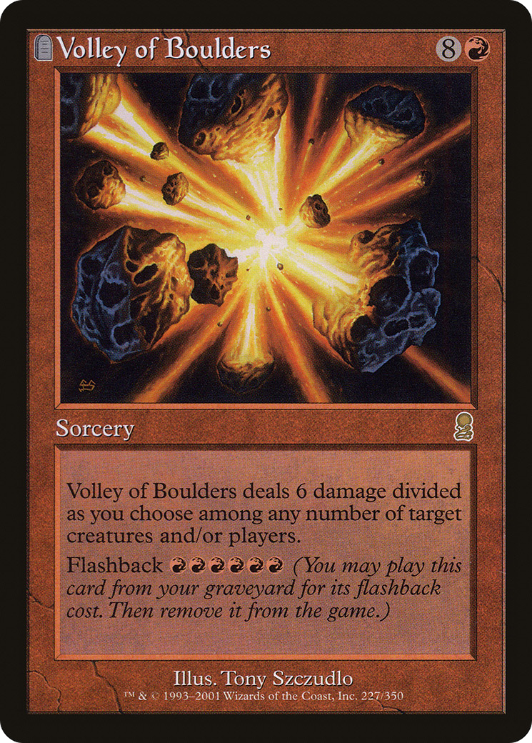 Volley of Boulders (ODY-227) [Odyssey] Foil