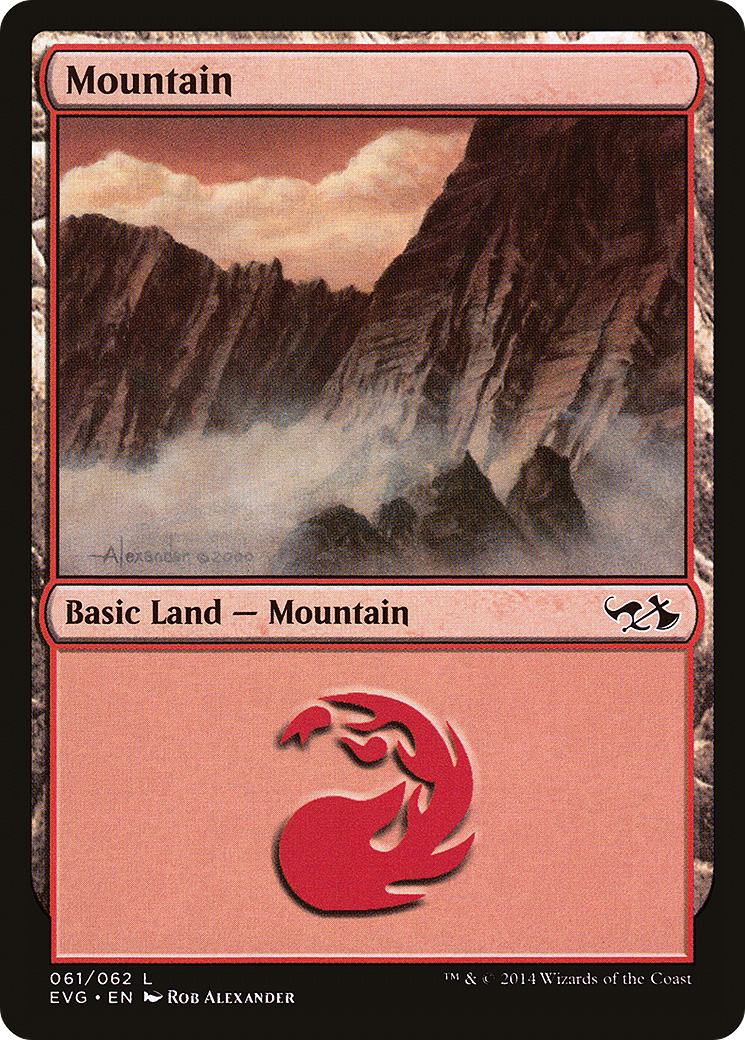 Mountain (DD3-061) (Goblins vs Elves) [Duel Decks Anthology: Elves vs. Goblins]
