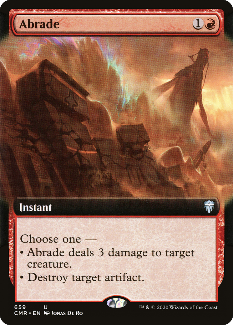 Abrade (Extended Art) (CMR-659) [Commander Legends]