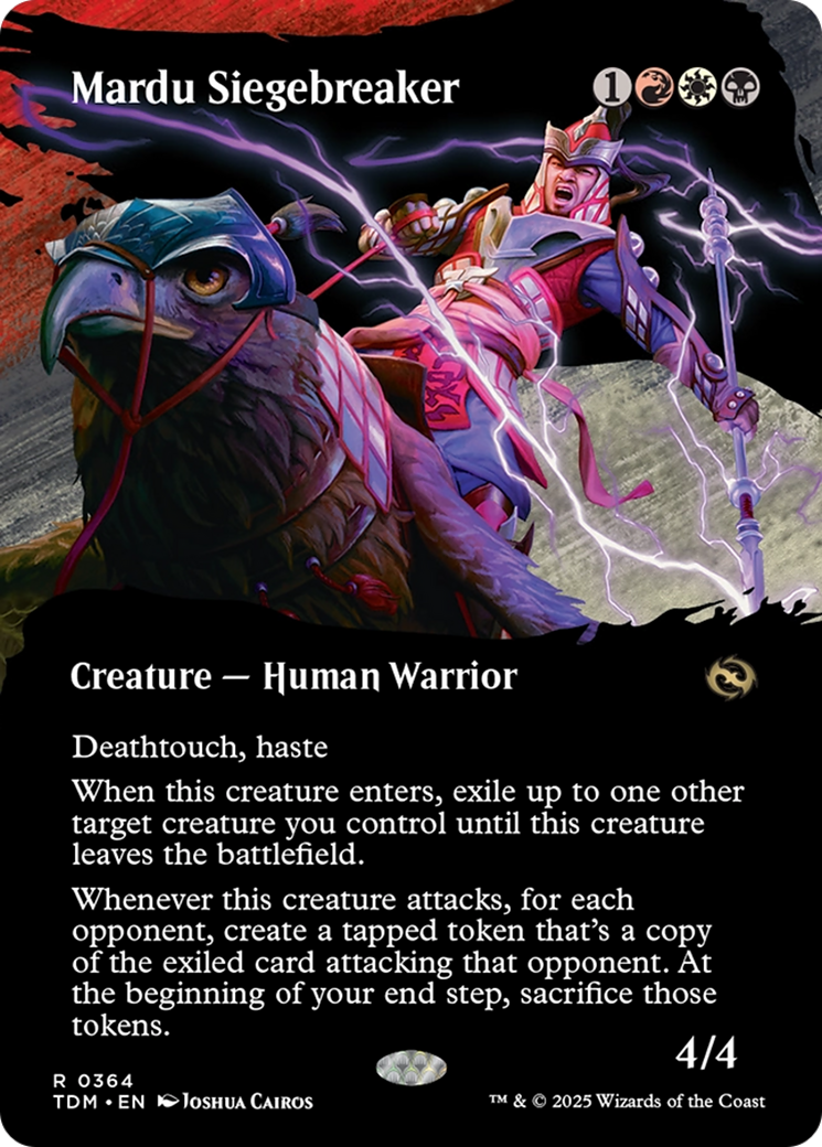 Mardu Siegebreaker (Borderless) (TDM-364) (Showcase) [Tarkir: Dragonstorm]