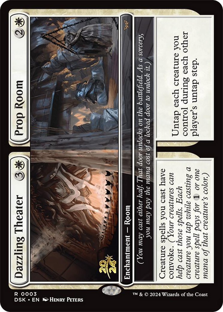 Dazzling Theater // Prop Room (PRE-003) [Duskmourn: House of Horror Promos] Foil