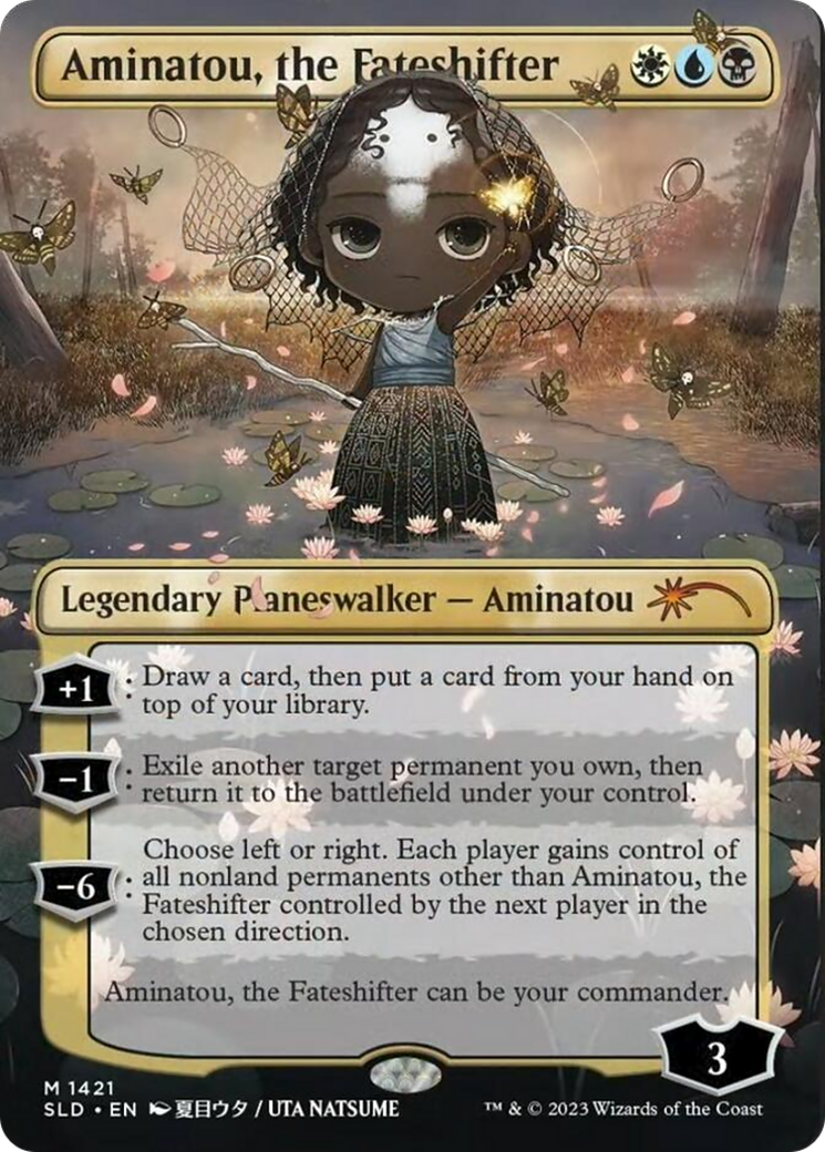 Aminatou, the Fateshifter (SLD-1421) (Borderless) [Secret Lair Drop]
