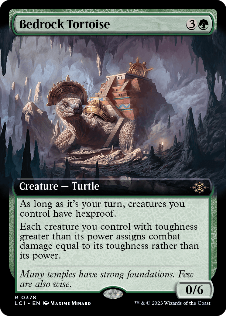 Bedrock Tortoise (Extended Art) (LCI-378) [The Lost Caverns of Ixalan]
