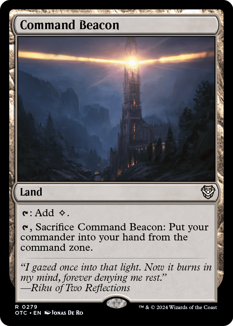 Command Beacon (OTC-279) [Outlaws of Thunder Junction Commander]