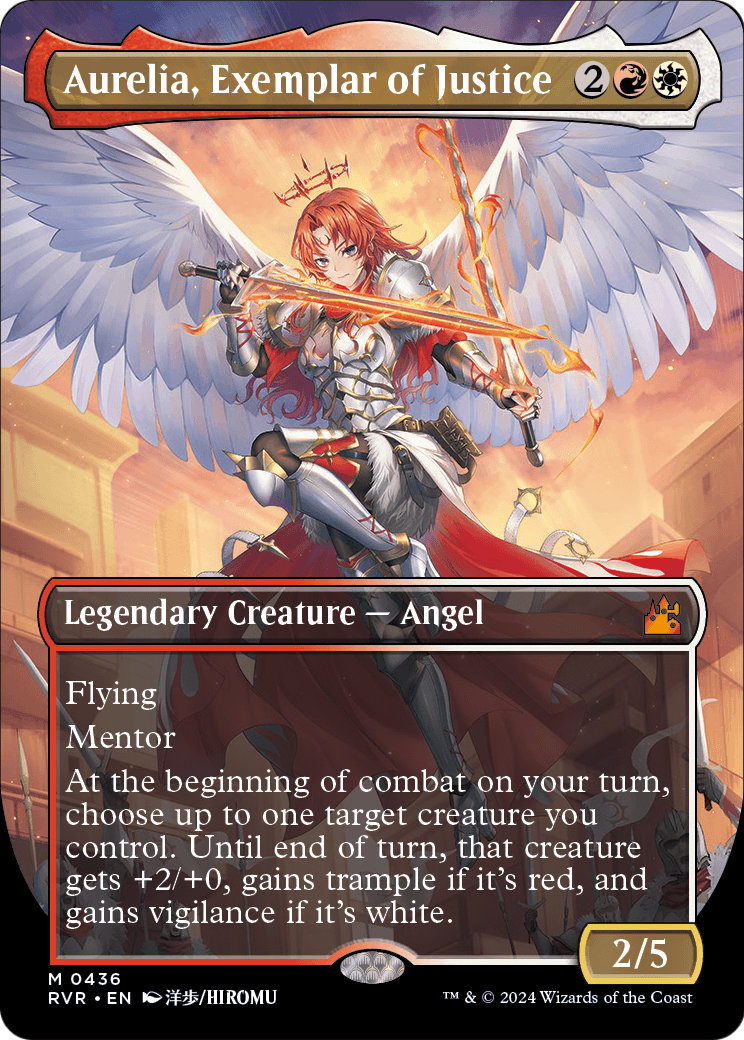 Aurelia, Exemplar of Justice (Anime Borderless) (RVR-436) [Ravnica Remastered]