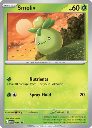 Smoliv (023) [SV Scarlet & Violet Promo Cards] Holofoil - Promo