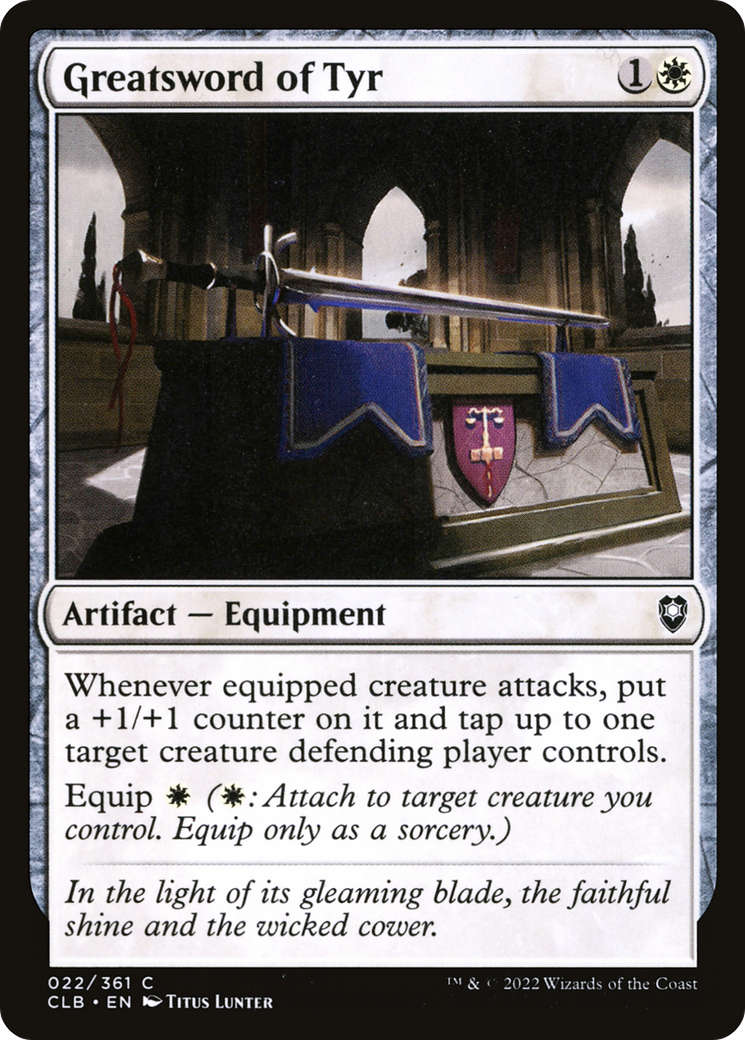 Greatsword of Tyr (CLB-022) [Commander Legends: Battle for Baldur's Gate]