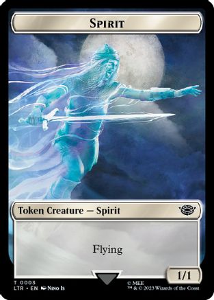 Spirit // Food (0010) Double-Sided Token (LTR-3 // 10) [The Lord of the Rings: Tales of Middle-earth] Foil