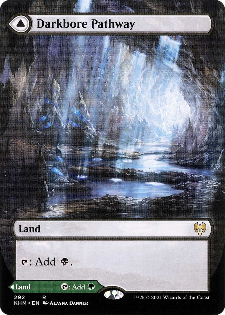 Darkbore Pathway (Borderless) (KHM-292) (Showcase) [Kaldheim]