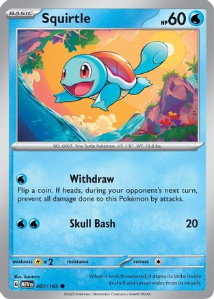 Squirtle (007/165) [SV Scarlet & Violet 151] Reverse Holofoil - Common