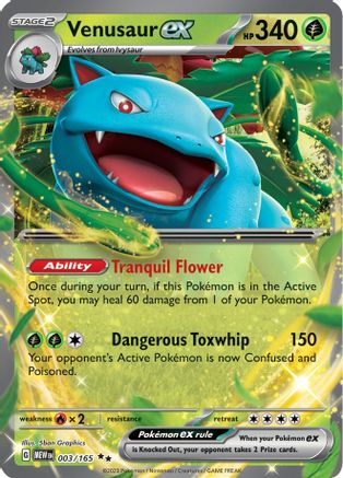 Venusaur ex (003/165) [SV Scarlet & Violet 151] Holofoil - Double Rare