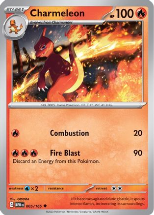 Charmeleon (005/165) [SV Scarlet & Violet 151] - Uncommon