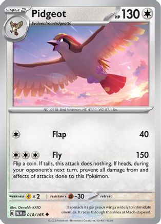 Pidgeot (018) [SV Scarlet & Violet 151] - Uncommon