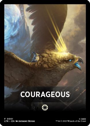 Courageous Theme Card (LTR-001) [The Lord of the Rings: Tales of Middle-earth]