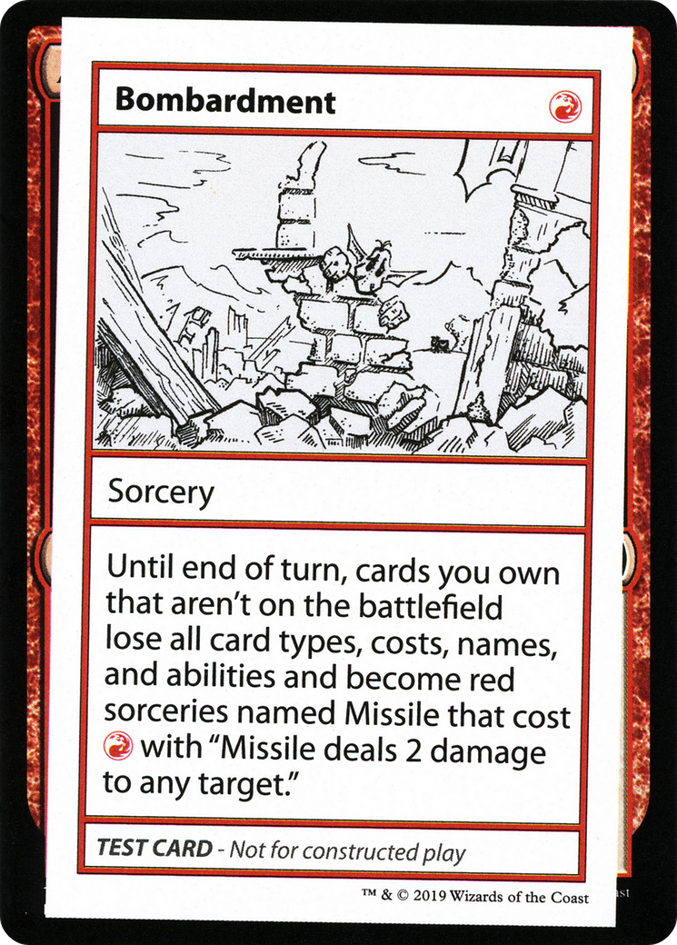 Bombardment (No PW Symbol) [Mystery Booster Playtest Cards 2021]
