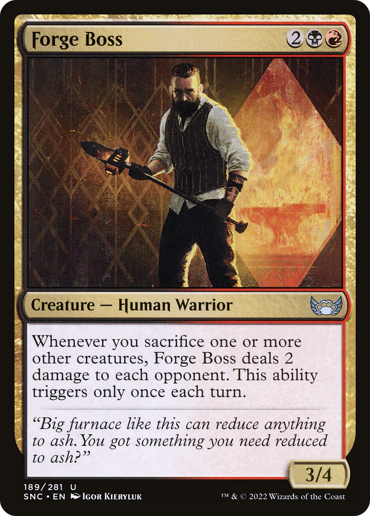 Forge Boss (SNC-189) [Streets of New Capenna] Foil