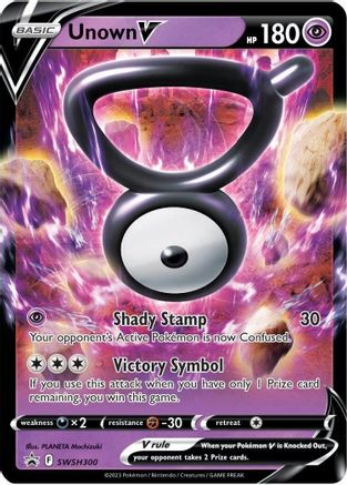 Unown V (SWSH300) [SWSH Sword & Shield Promo Cards] Holofoil - Promo