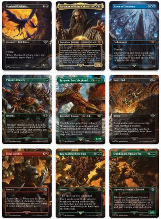 Isengard Destroyed Scene [Set of 9] (LTR-411-419) [The Lord of the Rings: Tales of Middle-earth] Foil