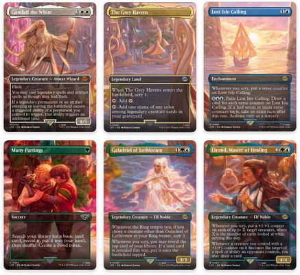 Departure to the Grey Havens Scene [Set of 6] (LTR-442-447) [The Lord of the Rings: Tales of Middle-earth] Foil
