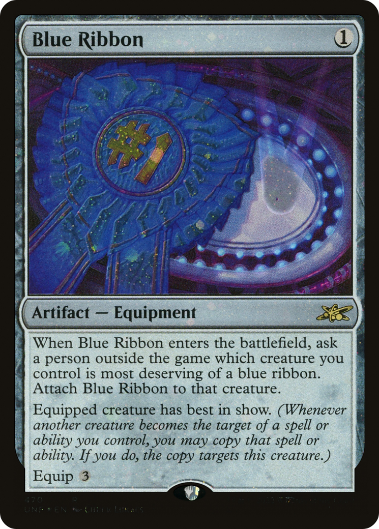 Blue Ribbon (Galaxy Foil) (UNF-470) [Unfinity] Foil