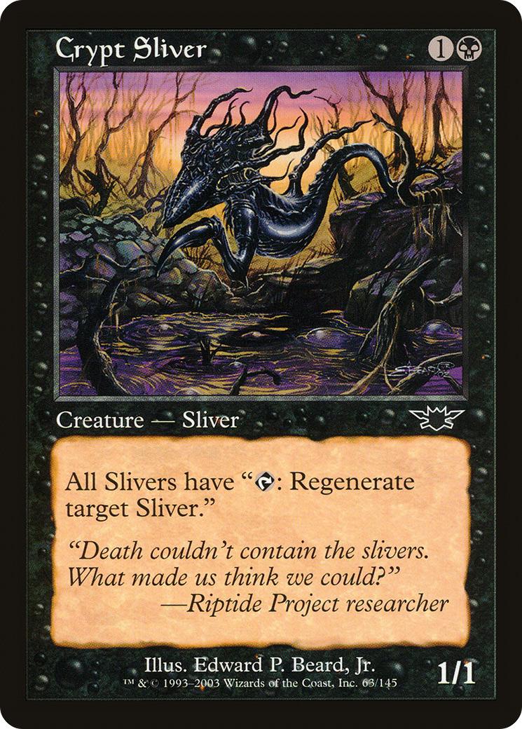 Crypt Sliver (LGN-063) [Legions] Foil