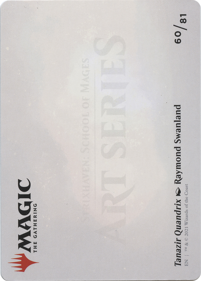 Tanazir Quandrix // Tanazir Quandrix (ASTX-060) (Borderless) [Strixhaven Art Series] Foil