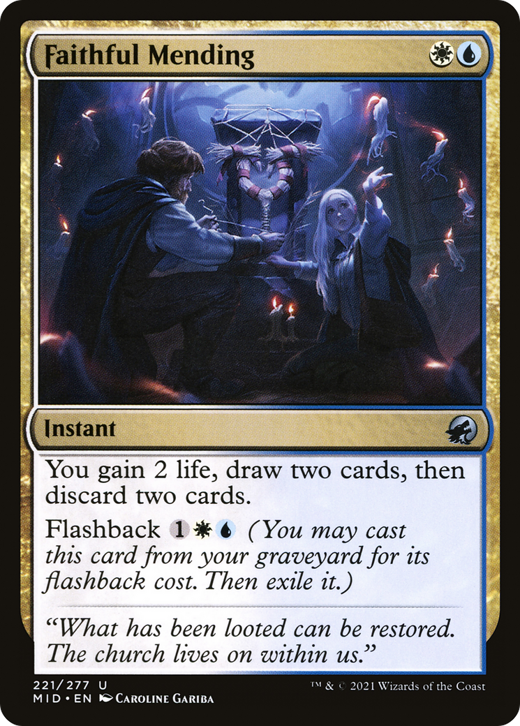 Faithful Mending (MID-221) [Innistrad: Midnight Hunt]