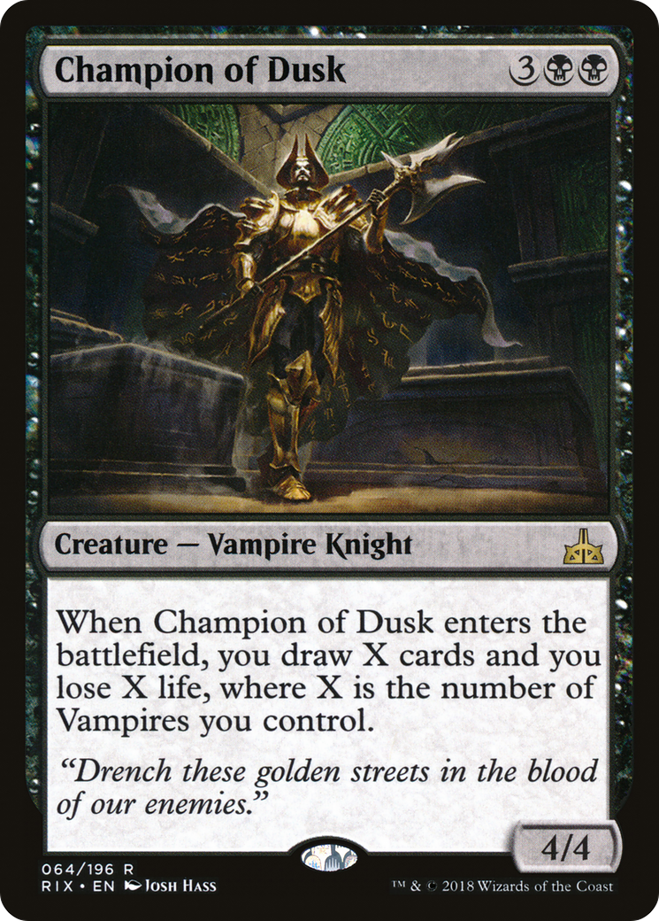 Champion of Dusk (RIX-064) [Rivals of Ixalan] Foil