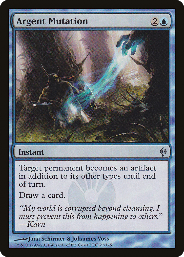 Argent Mutation (NPH-027) [New Phyrexia] Foil