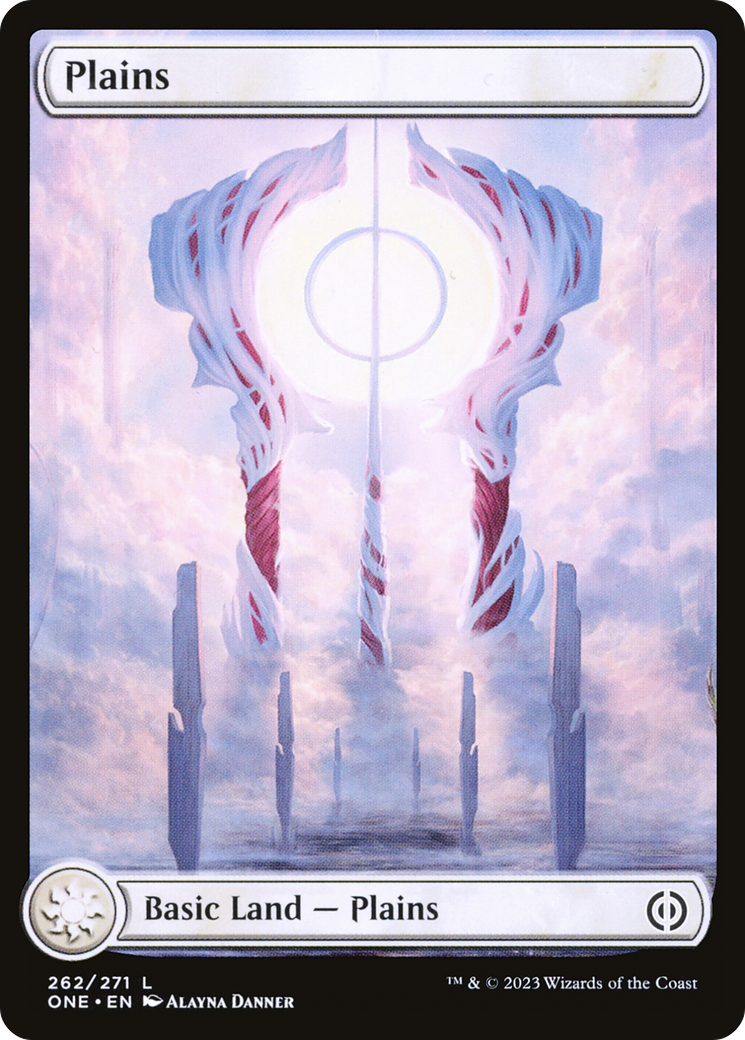 Plains (262) - Full Art (ONE-262) [Phyrexia: All Will Be One] Foil