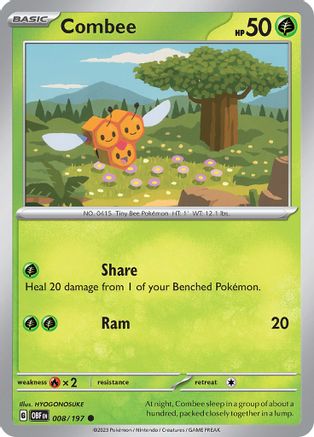 Combee (008) [SV03 Obsidian Flames] Reverse Holofoil - Common
