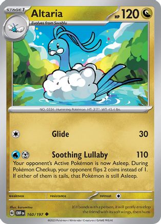 Altaria (160) [SV03 Obsidian Flames] - Uncommon