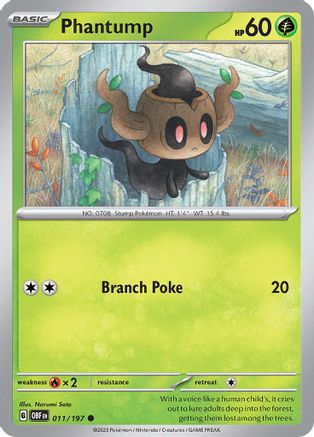 Phantump (011) [SV03 Obsidian Flames] Reverse Holofoil - Common