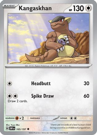 Kangaskhan (165) [SV03 Obsidian Flames] - Uncommon