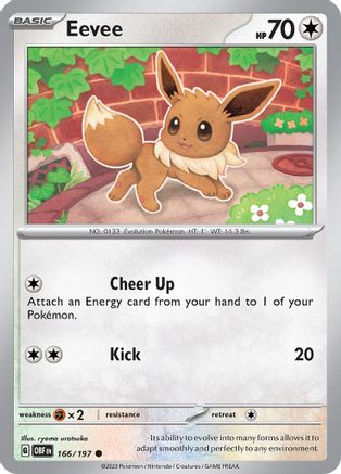 Eevee (166) [SV03 Obsidian Flames] Reverse Holofoil - Common