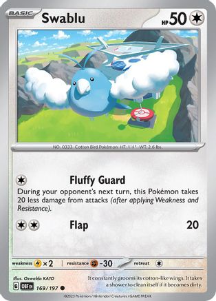 Swablu (169) [SV03 Obsidian Flames] Reverse Holofoil - Common