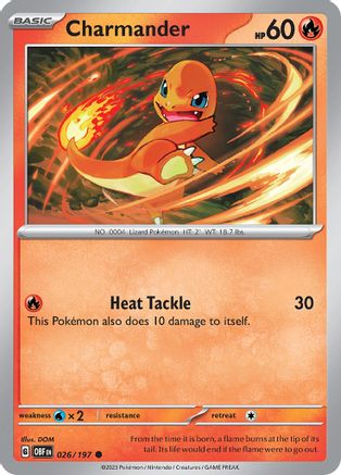 Charmander (026) [SV03 Obsidian Flames] Reverse Holofoil - Common