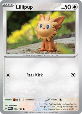 Lillipup (170) [SV03 Obsidian Flames] Reverse Holofoil - Common