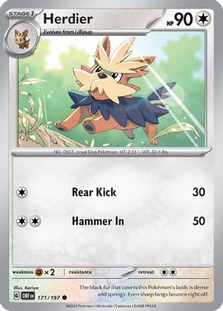 Herdier (171) [SV03 Obsidian Flames] - Common
