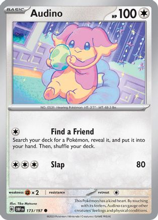 Audino (173) [SV03 Obsidian Flames] Reverse Holofoil - Common