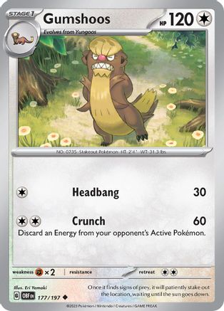 Gumshoos (177) [SV03 Obsidian Flames] Reverse Holofoil - Uncommon