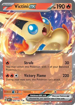 Victini ex (033) [SV03 Obsidian Flames] Holofoil - Double Rare